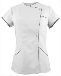 Żakiet fartuch damski WZ-7021 biały