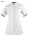 WZ-2021 WorkMed żakiet ochronny medyczny kosmetyczny kolor biały z fioletem.jpg