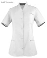 WZ-2021 WorkMed żakiet ochronny medyczny kosmetyczny kolor biały z szarym.jpg