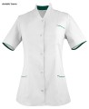 WZ-2021 WorkMed żakiet ochronny medyczny kosmetyczny kolor biały z trawa.jpg
