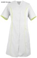 WS-1021 WorkMed sukienka fartuszek medyczny kosmetyczny kolor biały z limonką.jpg