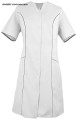 WS-1021 WorkMed sukienka fartuszek medyczny kosmetyczny kolor biały z szarym.jpg