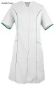 WS-1021 WorkMed sukienka fartuszek medyczny kosmetyczny kolor biały z trawą.jpg