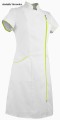 WS-7010 WorkMed sukienka fartuch medyczny kosmetyczny kolor biały z limonką.jpg