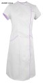 WS-7021 Sukienka ochronna medyczna kosmetyczna kolor biały z wrzosem.jpg