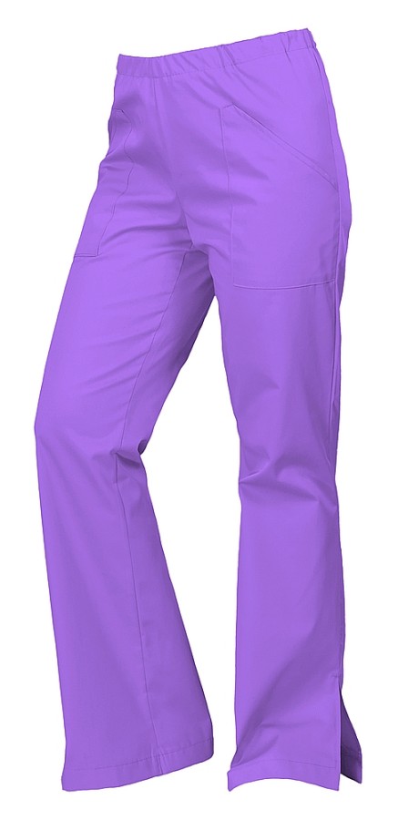 Spodnie medyczne dzwony WorkMed WE-016 z rozporkami kolor fioletowy.jpg