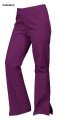 Spodnie medyczne dzwony WorkMed WE-016 z rozporkami kolor bakłażan.jpg