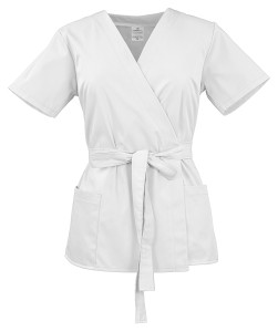 Bluza medyczna damska wiązana WB-4320 biała