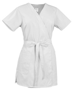 Tunika medyczna damska wiązana WT-4320 biała