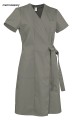 WorkMed WS-7320 Fartuch sukienka medyczna kosmetyczna wiązana - kimono kolor szary.jpg