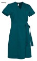 WorkMed WS-7320 Fartuch sukienka medyczna kosmetyczna wiązana - kimono kolor zielony.jpg