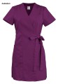WorkMed WT-7320 Tunika medyczna kosmetyczna wiązana kimono kolor bakłażanowy.jpg