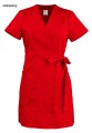 WorkMed WT-7320 Tunika medyczna kosmetyczna wiązana kimono kolor czerwony.jpg