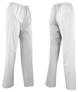 Spodnie damskie do pracy, medyczne WE-010 białe