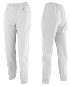 Spodnie joggery medyczne ochronne damskie WORKMED WE-060 białe