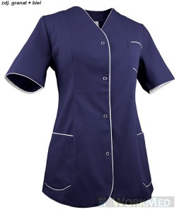 Żakiet damski granatowy z białym rozm. 40, model WZ-2010