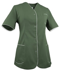 Żakiet damski khaki z białym rozm. 42, model WZ-2010