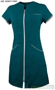 Tunika medyczna zielony z białym rozm. 42, model  WT-7120