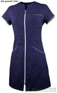 Tunika medyczna granatowy z białym rozm. 54, model  WT-7120