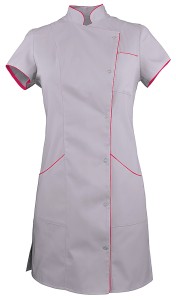 Tunika medyczna popielaty z amarantem rozm. 42, model WT-7011