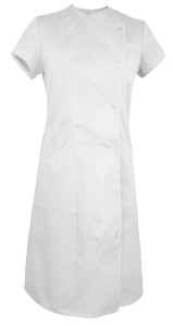 Sukienka medyczna kol. biały rozm. 34, model  WS-7021
