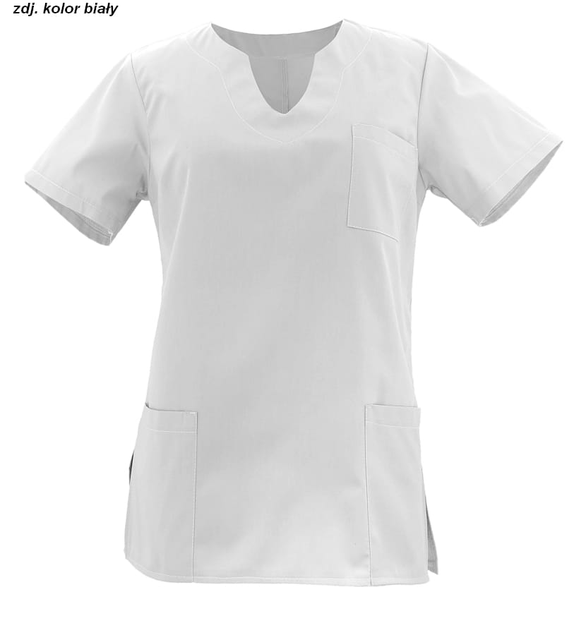 Bluza medyczna WORKMED model WB-4022 kolor biały.jpg