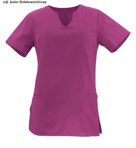Bluza medyczna damska kolor fioletoworóżowy rozm. 48, model WB-4022