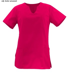 Bluza medyczna damska kolor amarant rozm. 36, model WB-4022