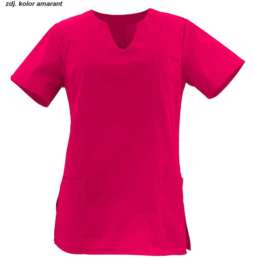 Bluza medyczna WORKMED model WB-4022 kolor amarant.jpg