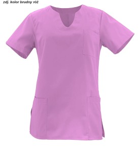 Bluza medyczna damska kolor brudny róż rozm. 36, model WB-4022