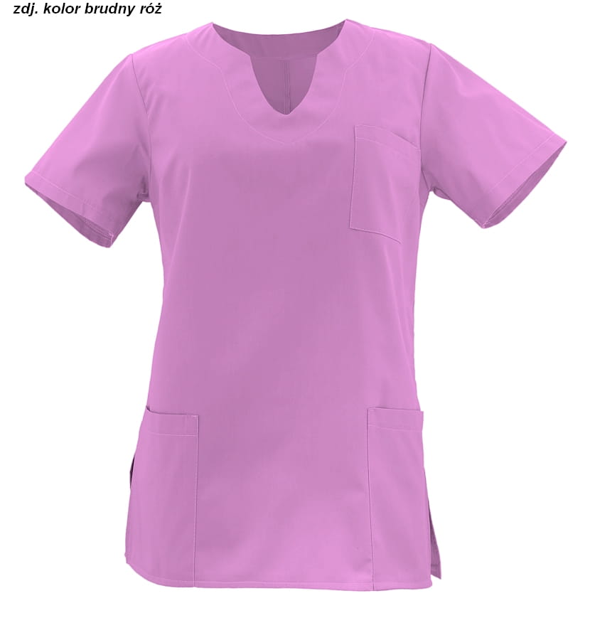 Bluza medyczna WORKMED model WB-4022 kolor brudny róż.jpg