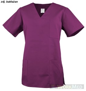 Bluza medyczna kolor bakłażan rozm. 42, model WB-4020